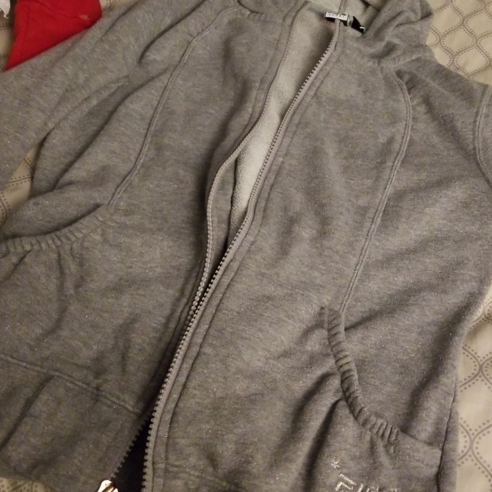 Sparkly kids fila sport jacket